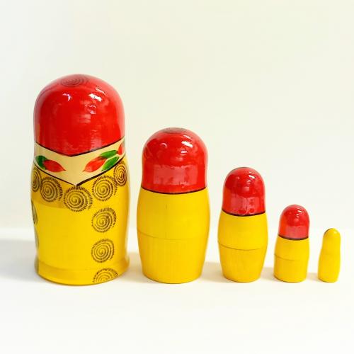 Musette / セミョーノフマトリョーシカ・5個型小①