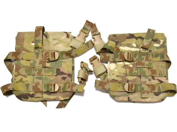 米軍実物 陸軍 SPCS サイドプレートポーチ 左右セット マルチカム ARMY