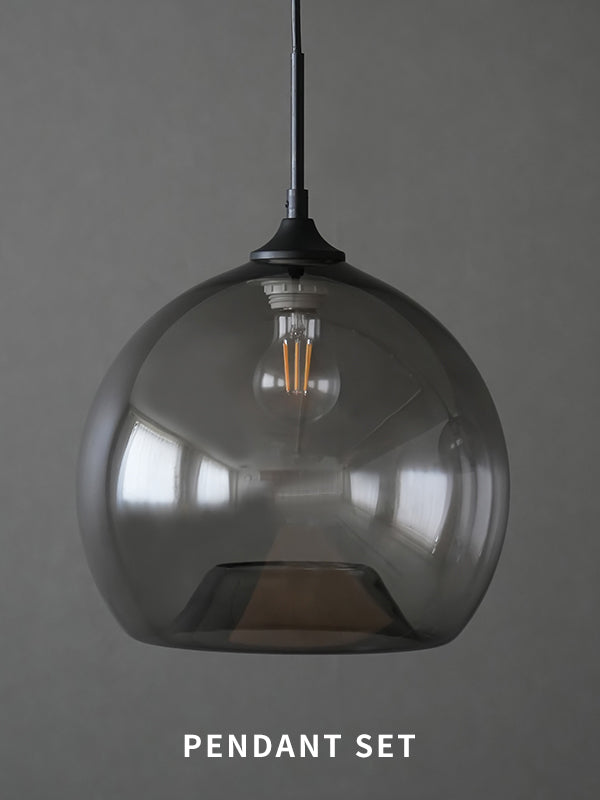 SET】グレーグラスペンダントシェード ラウンド | AXCIS ONLINE