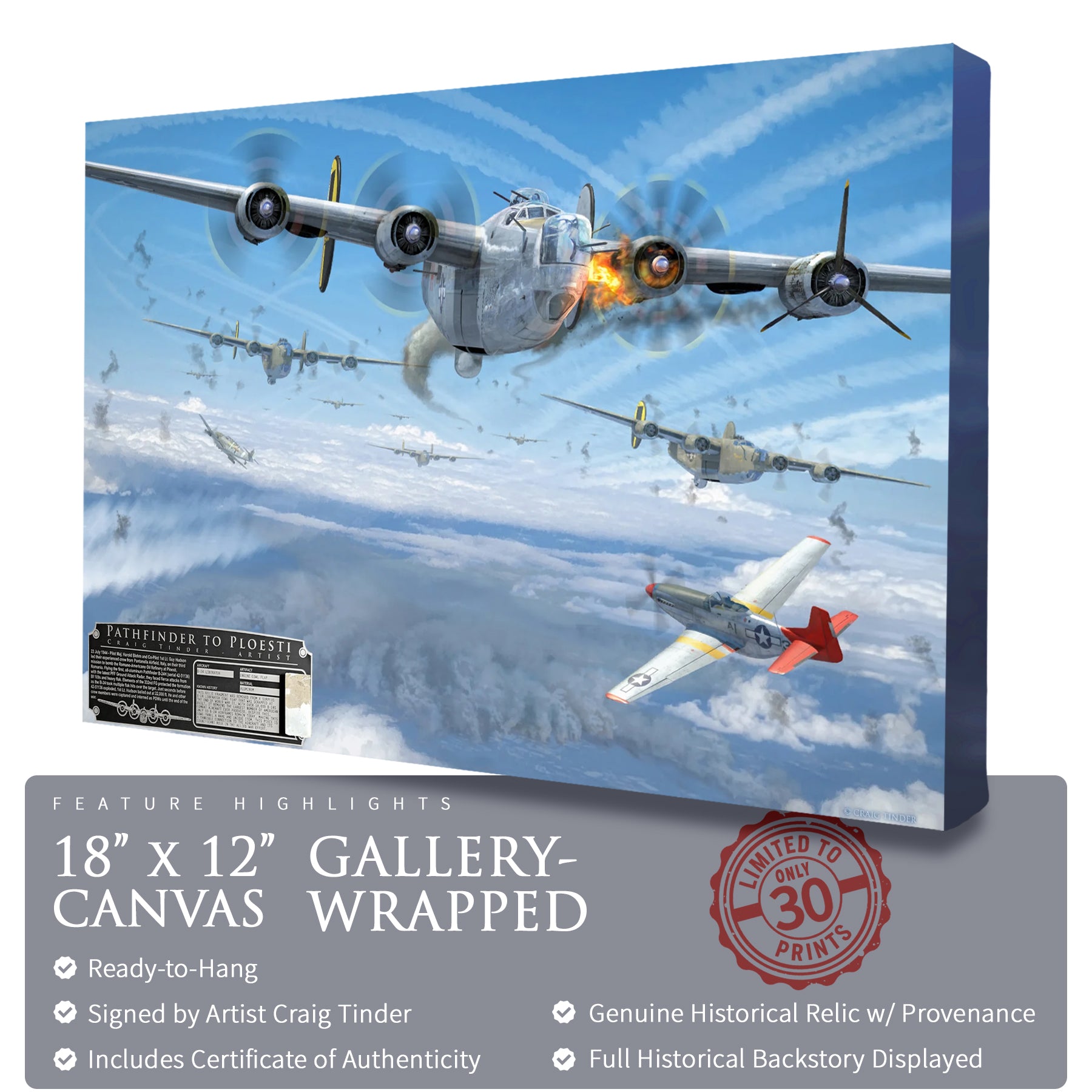 B-24 Liberator - Pathfinder to Ploesti Canvas | INCLUDES: Cowl