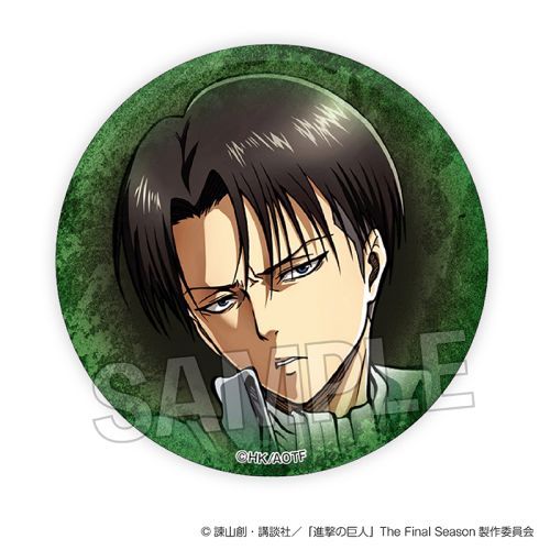 進撃の巨人 ギラギラ缶バッジ E リヴァイ兵長 – Blue Treasure Chest
