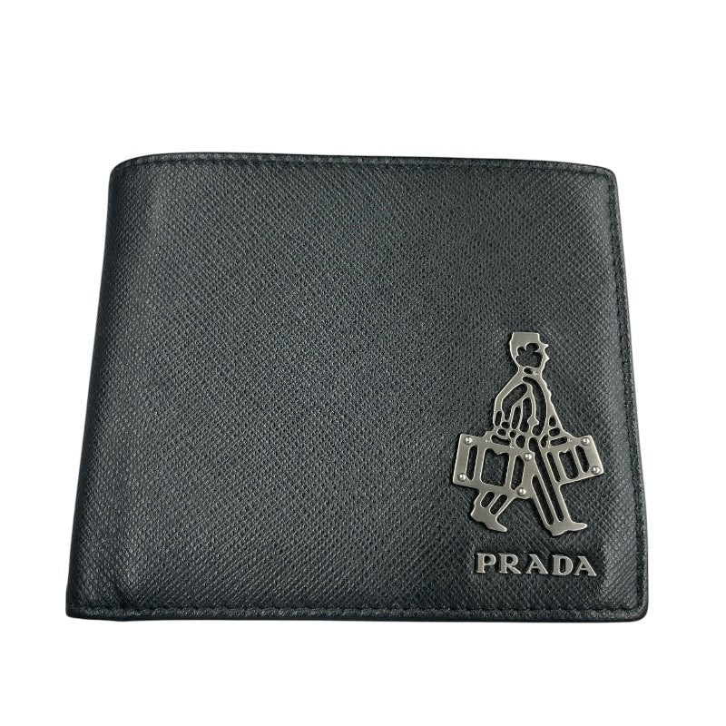 PRADA】プラダ 2MO738 二つ折り財布 レザーメンズ 2つ折り