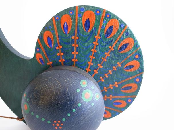 Breitschwerdt Peacock Pull Toy ブライトシュベルツ ピーコック