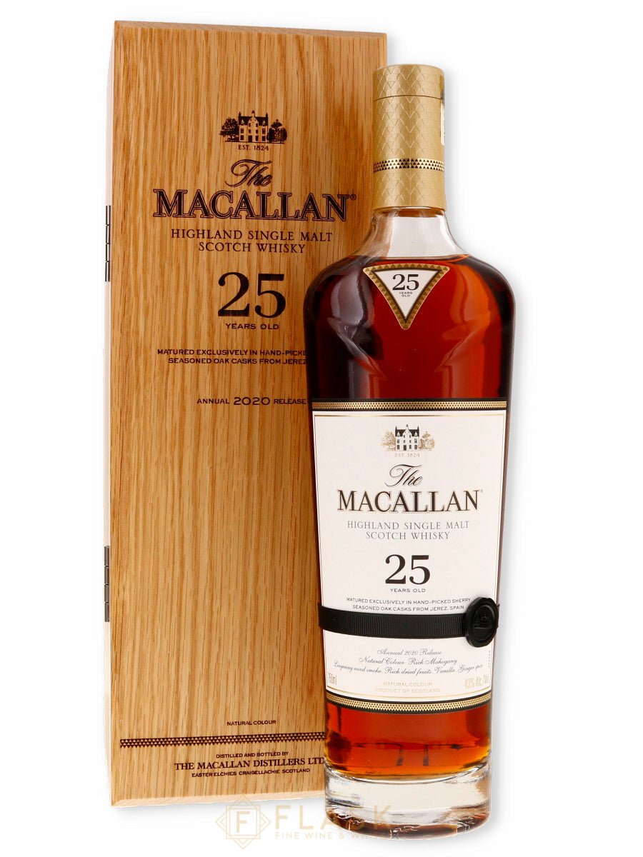 Buy Macallan 25 Year Old Sherry Oak 2020 Release | Single Malt