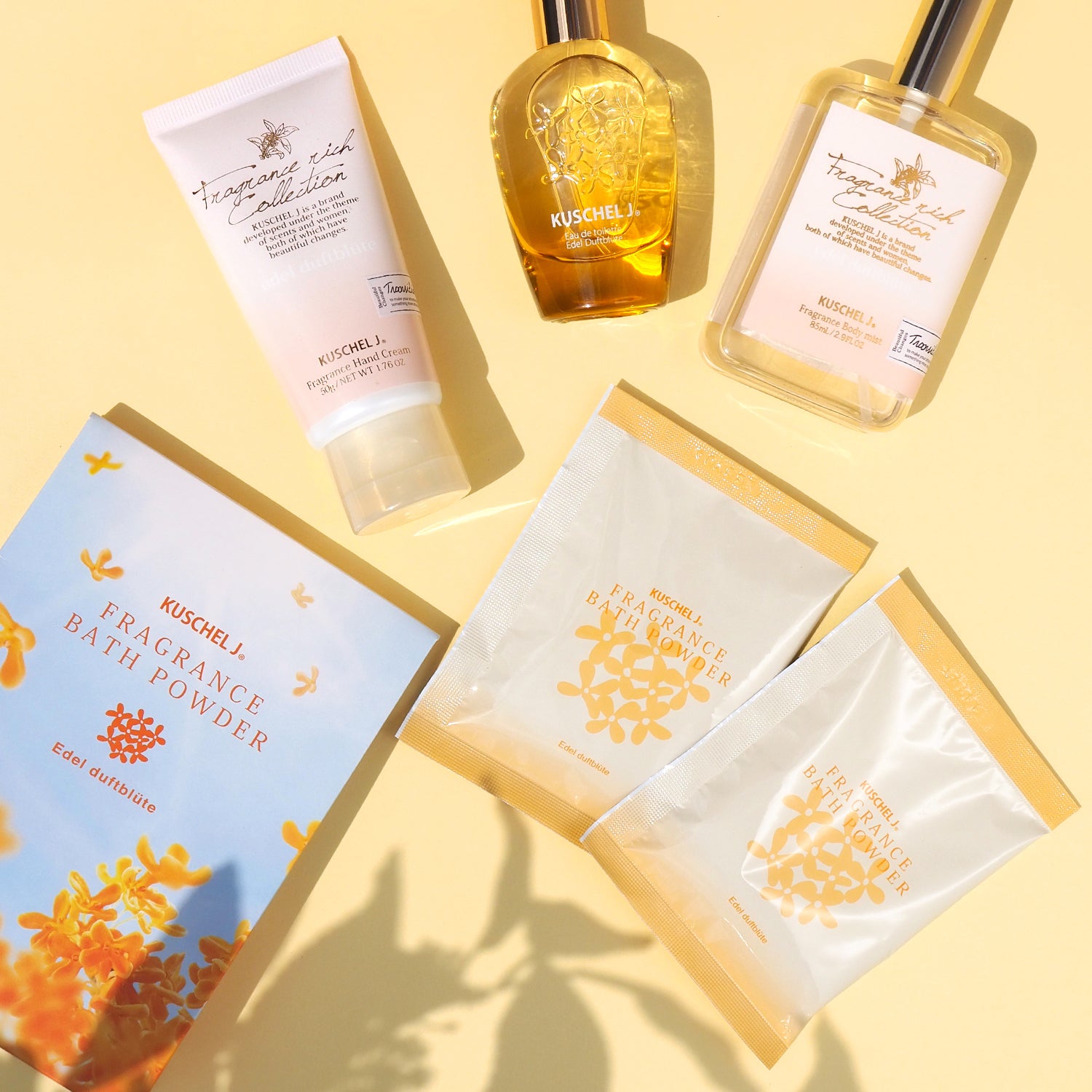 KUSHEL J】まるでホンモノの金木犀！今年のNEWアイテムはバスパウダー