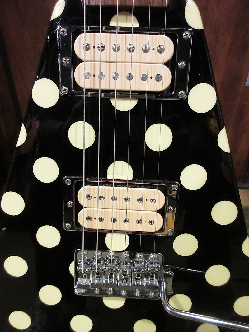 90s Fernandes FV-105RR Randy Rhoads Polka Dot V - ヴィンテージ