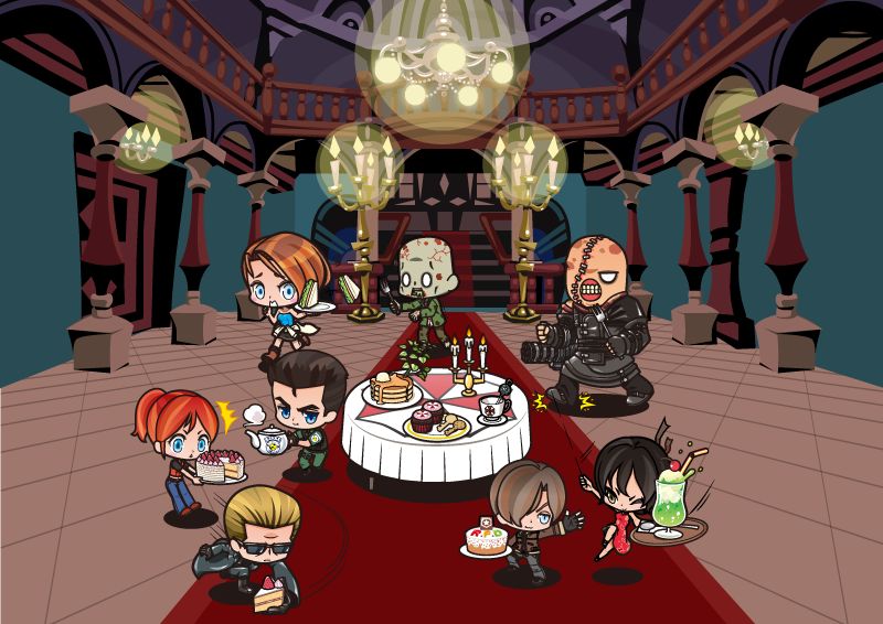 カプコンカフェ、第2弾テーマ「バイオハザード」特別イラストを公開