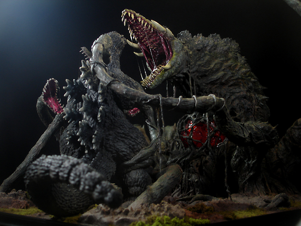 M1号】 ビオランテ（1989ゴジラ付） ジオラマ完成品