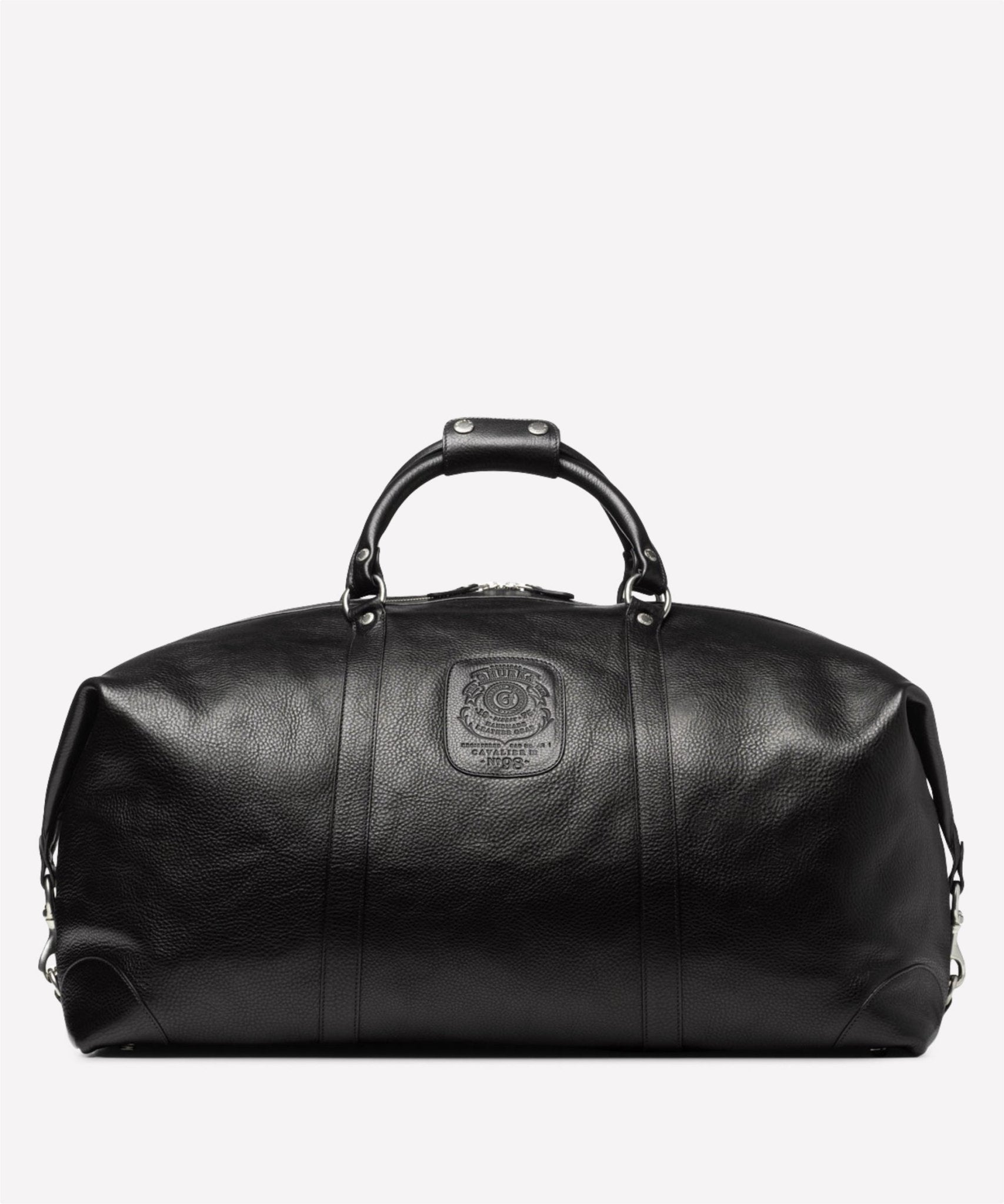 Cavalier III No. 98 | Vintage Black Leather Duffle Bag | Ghurka Icon