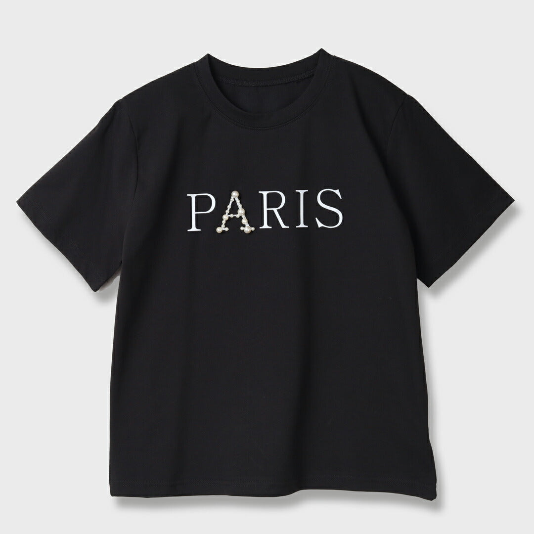 手洗い可】PARIS ロゴ ビジュー Tシャツ – 銀座マギー公式通販サイト