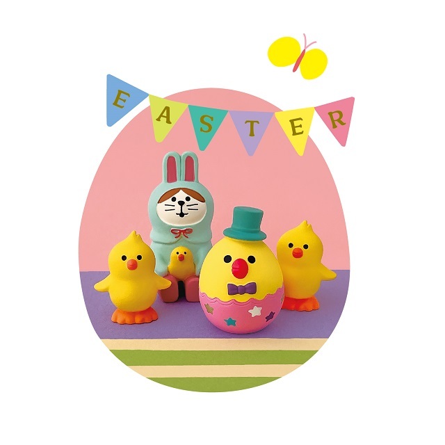 concombre（コンコンブル）Happy Easter ちびひよこ