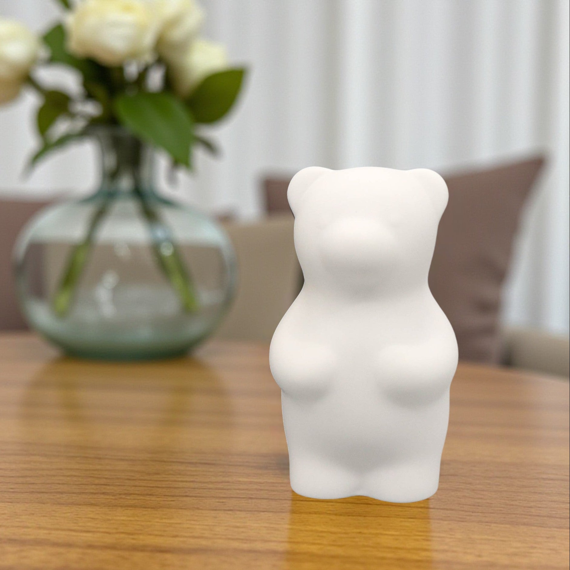 有田焼 置物 | momoco bear | sugar white