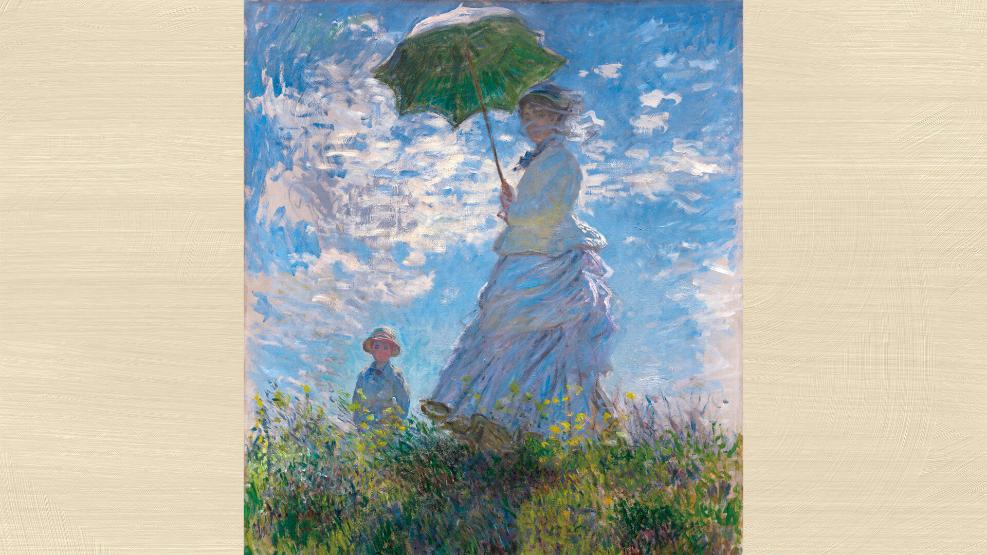クロード・モネ / Woman with a Parasol | 壁紙ギャラリー KAGIROHI