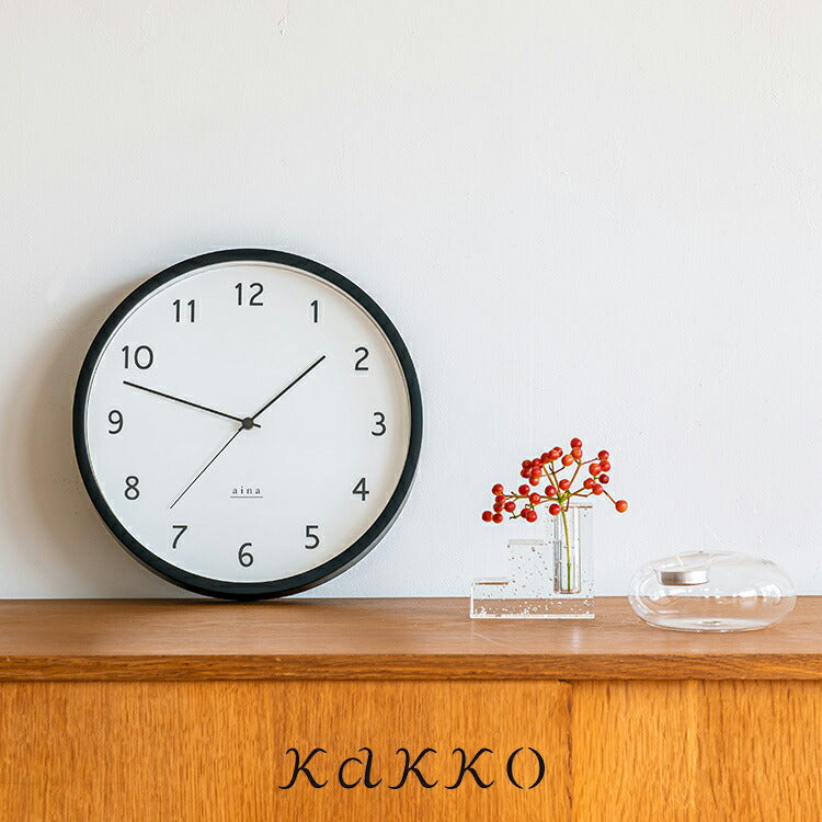 掛け時計 電波時計 kierros キエロス aina アイナ 壁掛け時計 アナログ