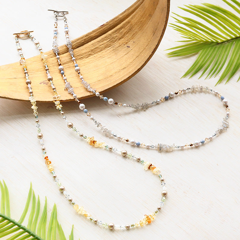 キット 天然石とチェコガラスの2wayネックレス(KR1153) – 貴和製作所