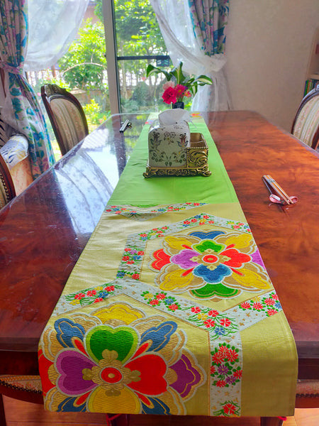 テーブルランナースリム(単半幅帯リメイク)リバーシブル オーダー