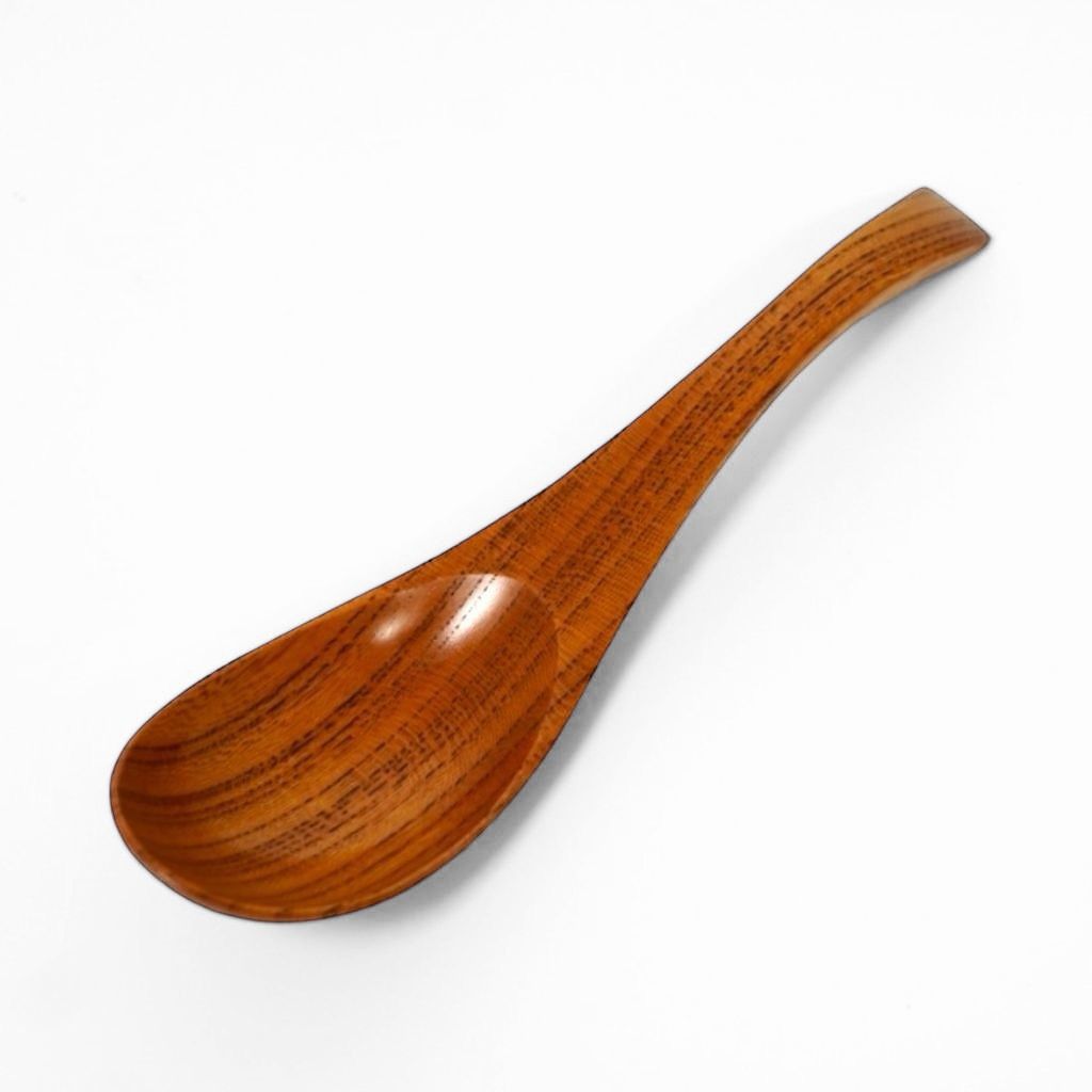 欅 漆塗り レンゲスプーン（大） – 漆器 高翆