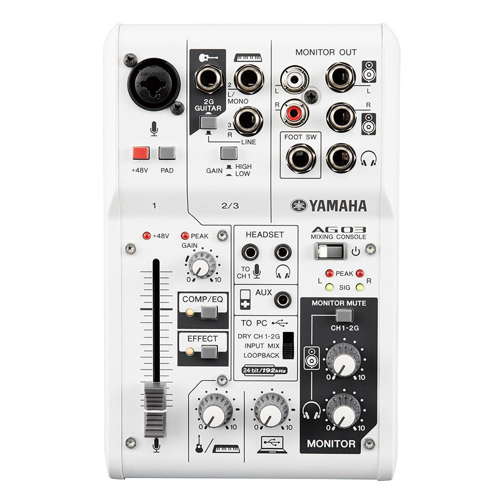 Yamaha AG03 Three Channel Mixer and USB Audio Interface WEBCAST