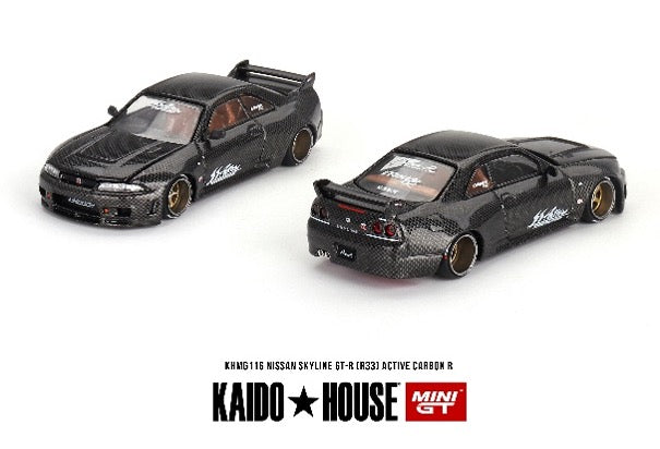 MINI GT KHMG116 1/64 Nissan スカイライン GT-R R33 Active Carbon R