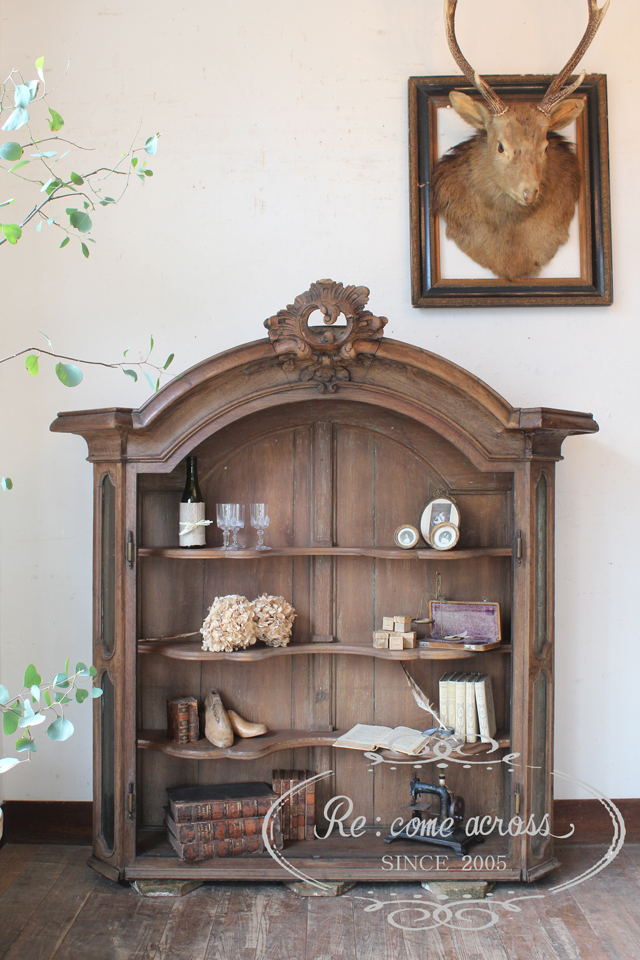 O264 フランスアンティーク ロココ調キャビネット・フレンチ