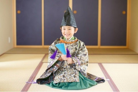 日光七五三5歳衣装:水干（すいかん）で平安絵巻風 | 『着物レンタル