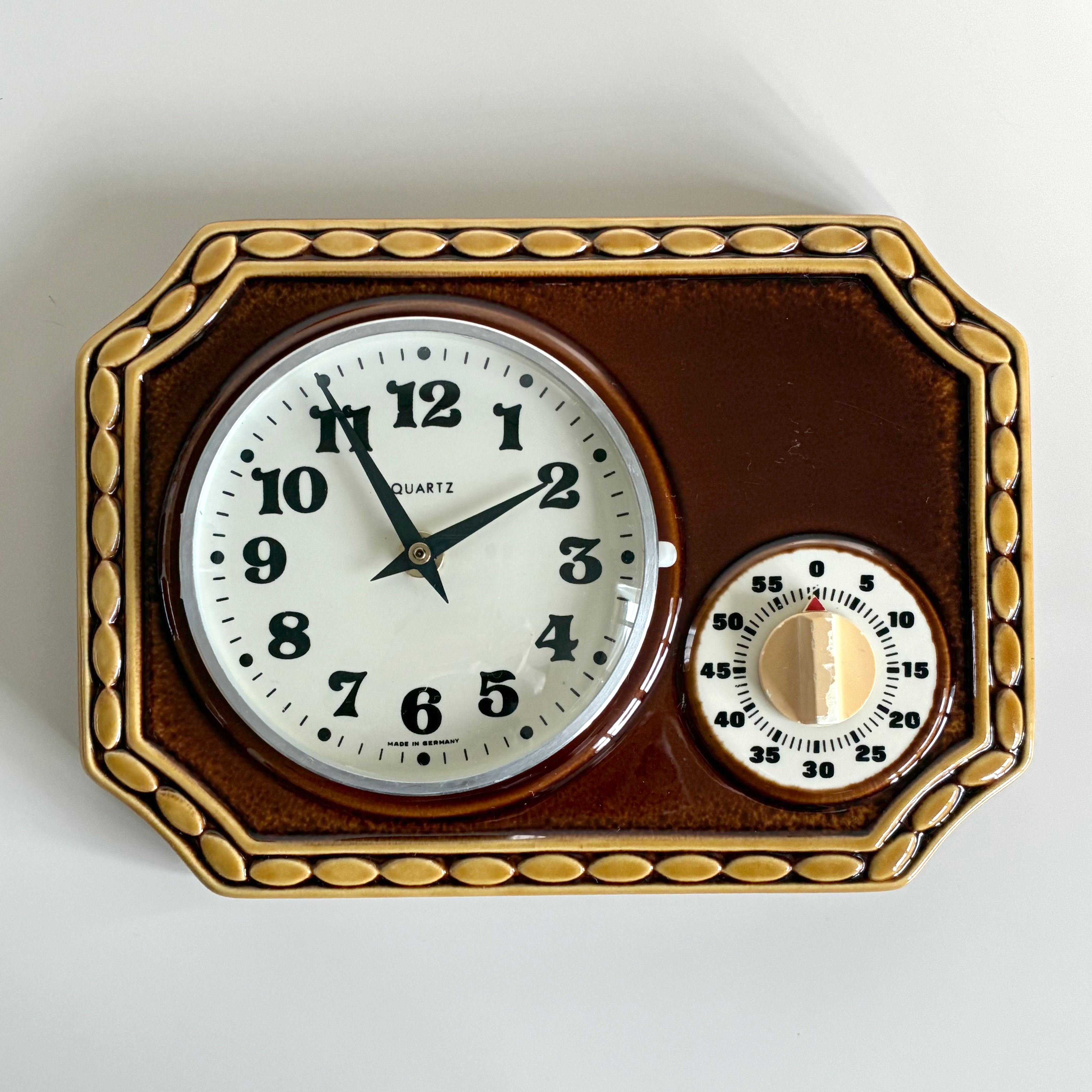ドイツ 70's ヴィンテージ キッチン ウォールクロック 掛け時計