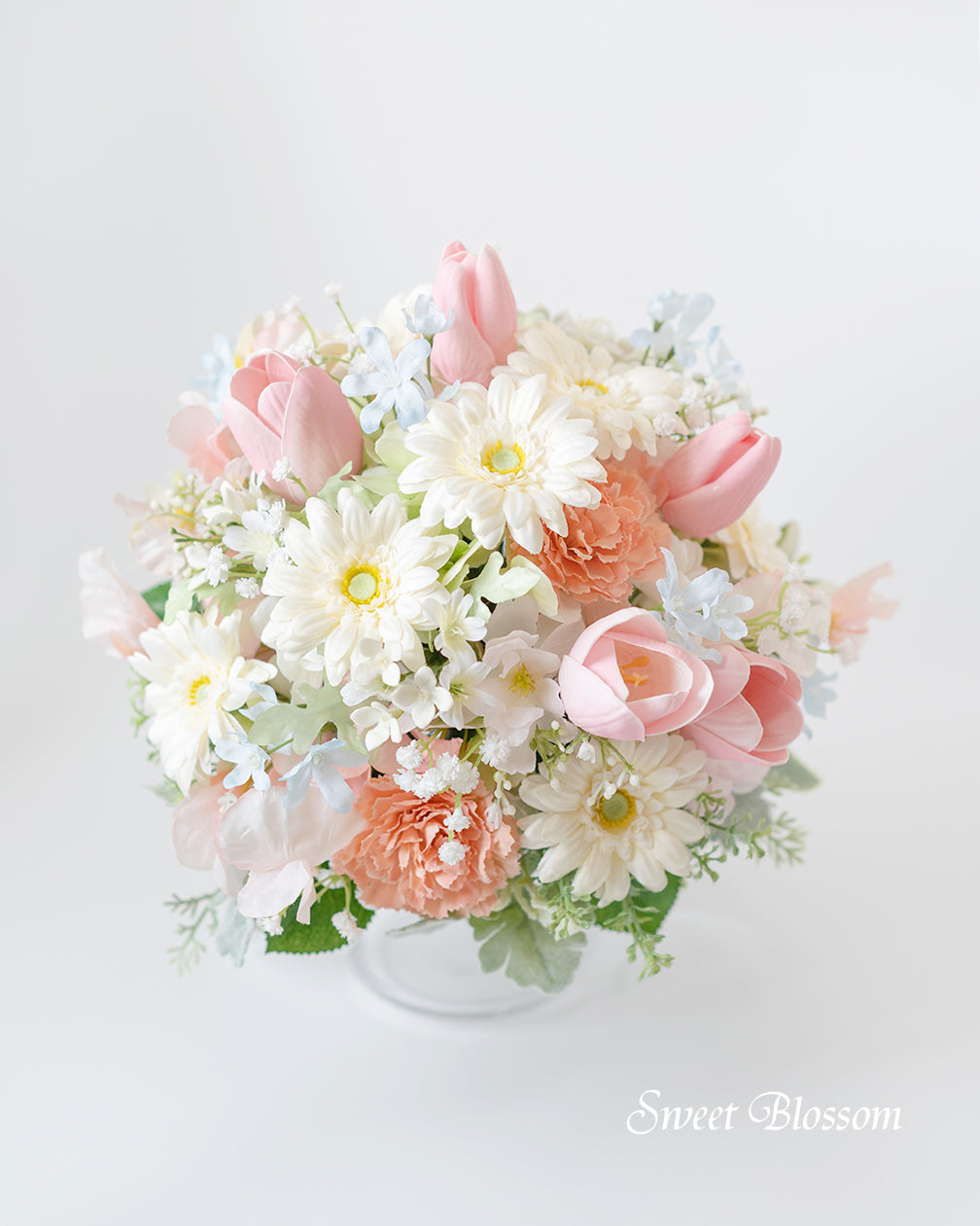 ガーベラとチューリップのクラッチブーケ【アーティフィシャルフラワー