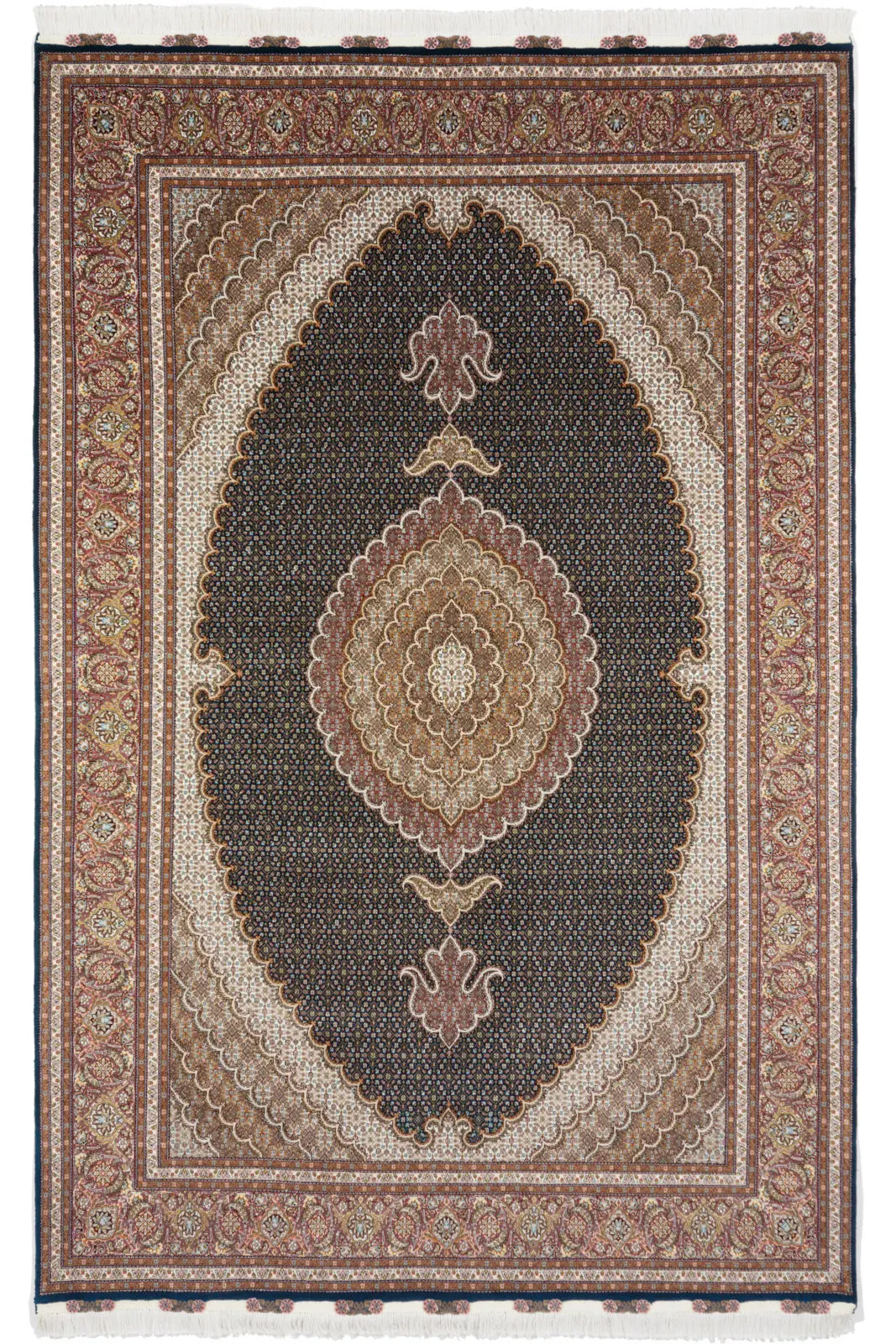 ペルシャ絨毯 タブリーズ産 ウール 約200cm x 302cm｜SATHI RUGS