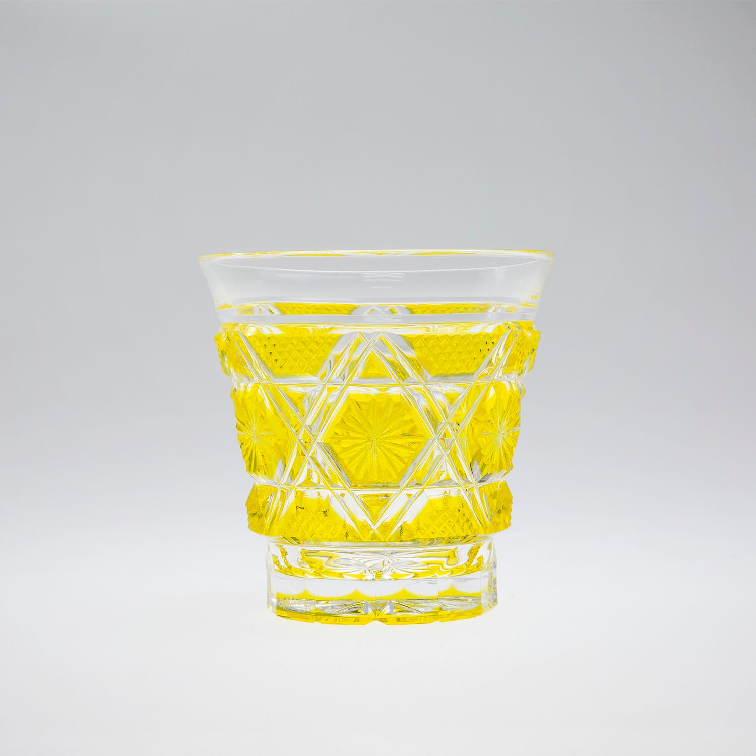 島津薩摩切子】 創作 冷酒グラス cut01 – ㈱島津興業 島津薩摩切子