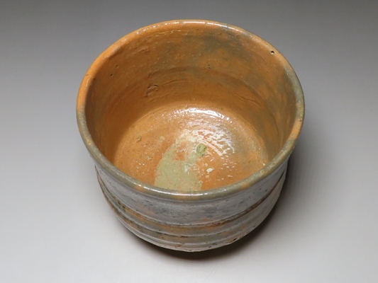 初代真清水蔵六作 比良の土で造琵琶八景茶碗 菅沼清峯堂 古美術 茶道具