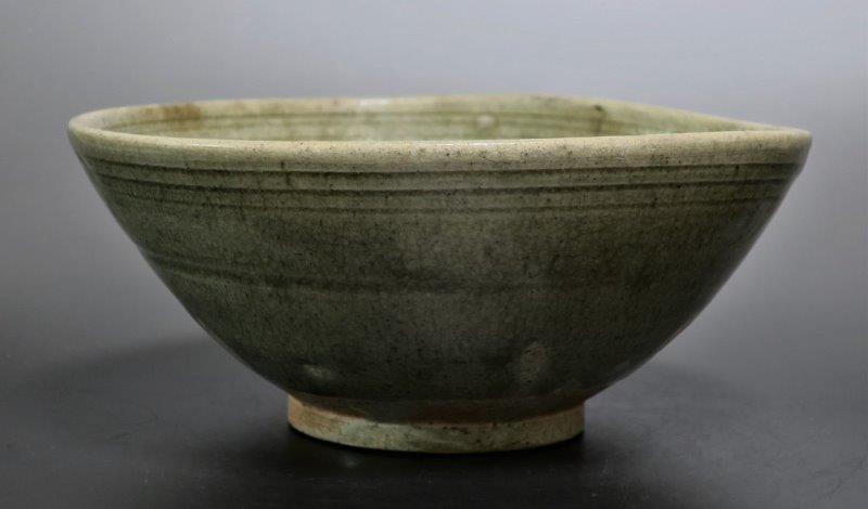 仙遊洞 スンコロク 青磁 陰刻幾何学紋鉢