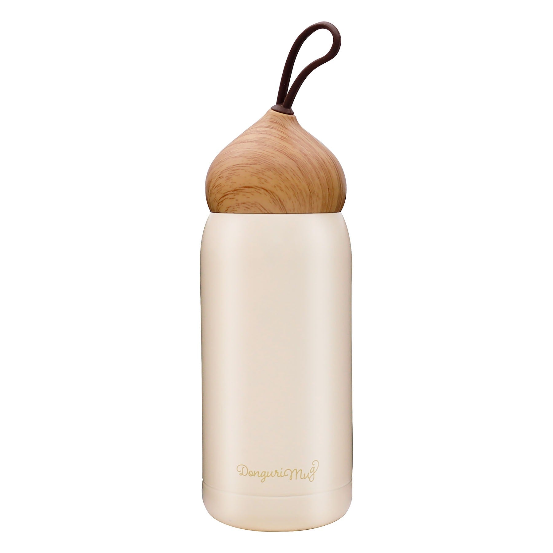 ドングリマグ 400ml クリーム 保温保冷 ステンレス真空二重構造 水筒