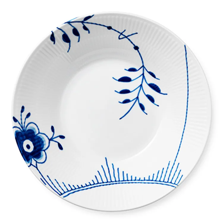 ☆［ロイヤルコペンハーゲン］ブルーフルーテッドメガディーププレート