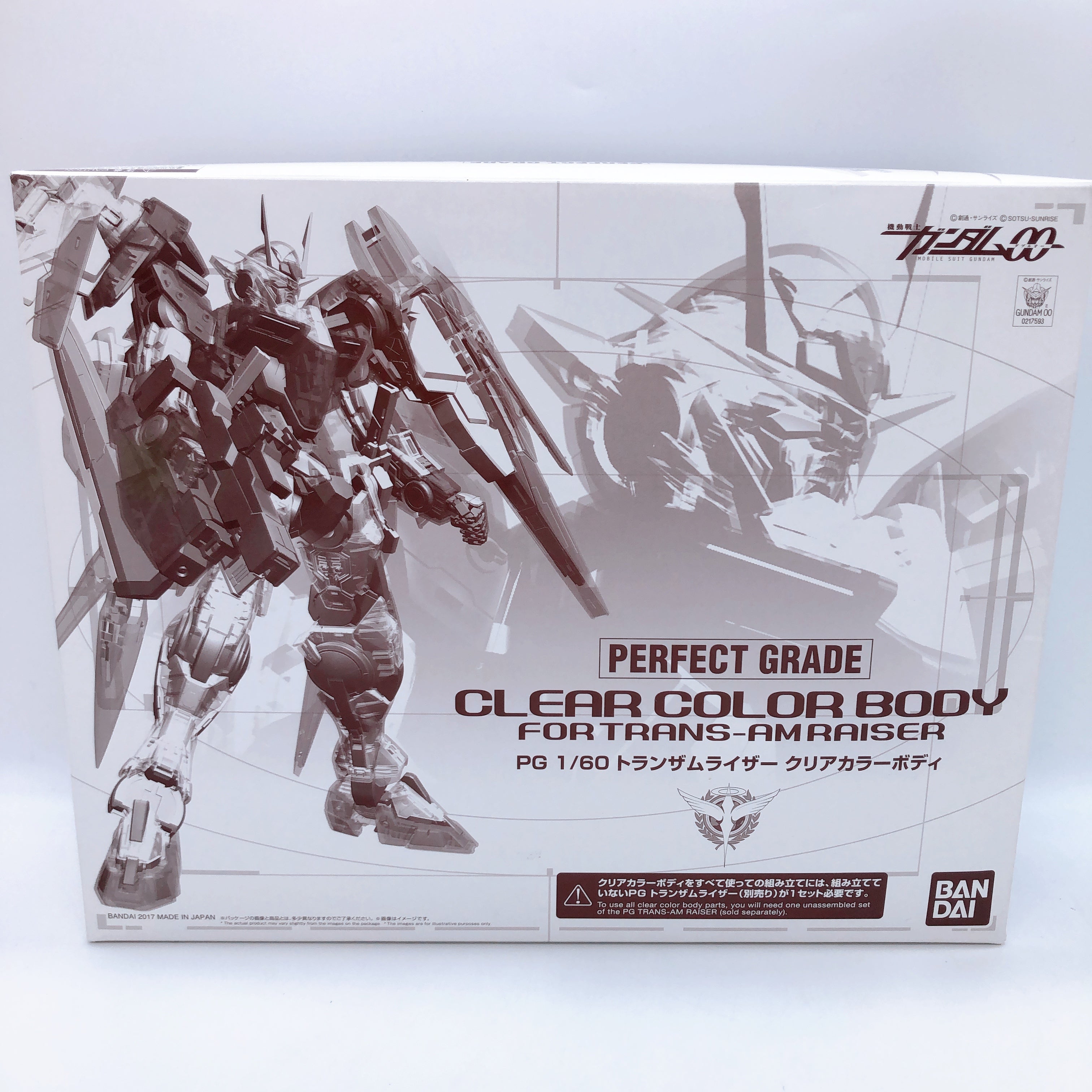 PG 1/60 Clear Color Body for TRANS-AM RAISER Model Kit Premium Bandai