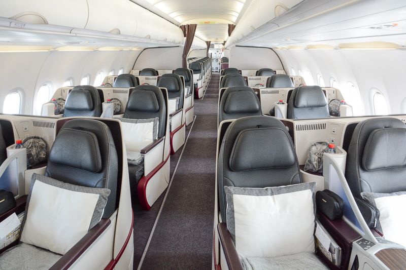 カタール航空がドーハ～ロンドン間で運航する全席ビジネスクラス仕様の