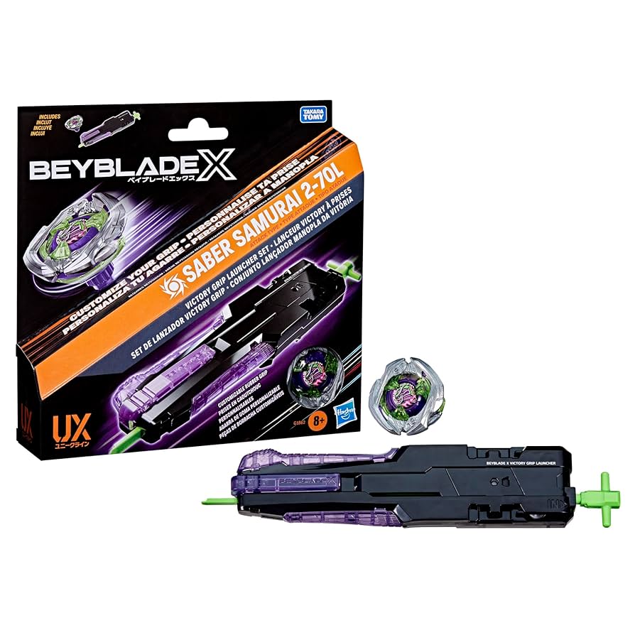 Hasbro Beyblade X Saber Samurai 2-70L & Sword Launcher (Victory