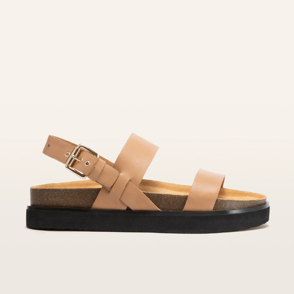Hunter Camel Women's Flat Sandal | FRANKIE4