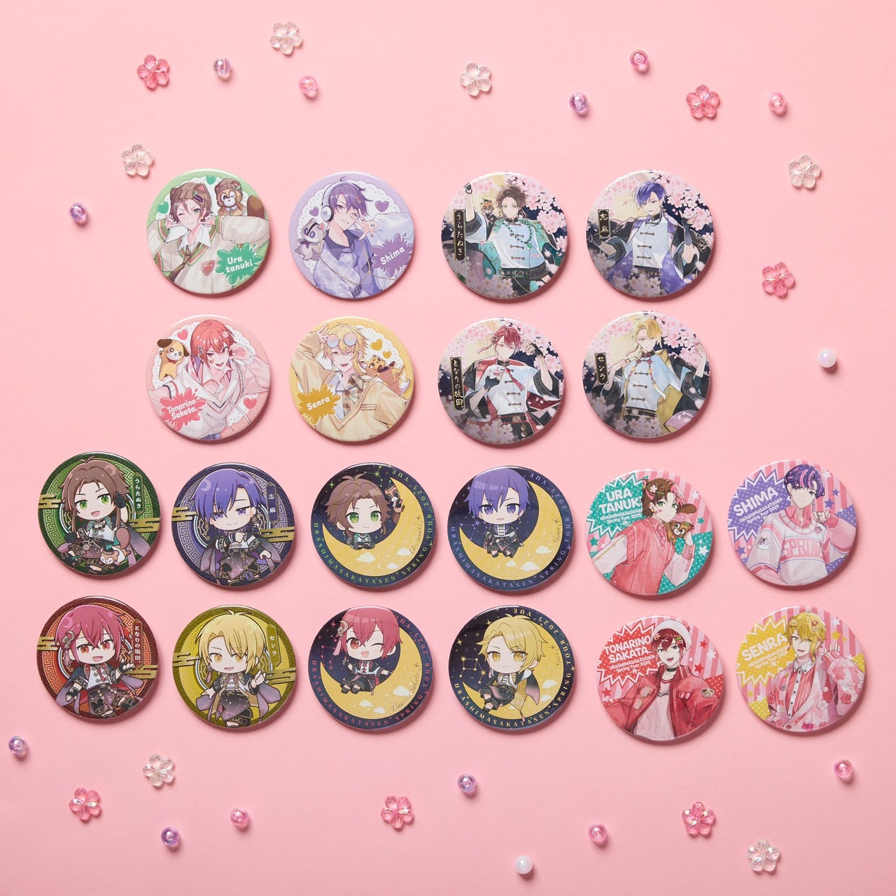 缶バッジくじ（浦島坂田船 Spring Tour 2025 ～月～） – 浦島坂田船