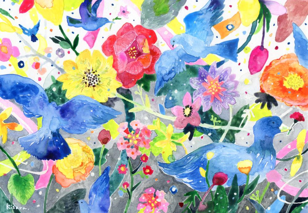 鳥がみている空 -wonderful world-The sky seen by birds -wonderful