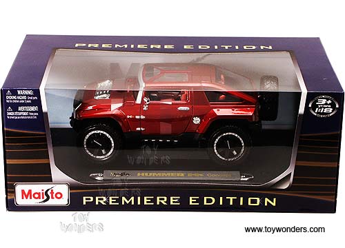 Maisto - Hummer HX Concept (2008, 1:18, Red) 36171 - Toy Wonders, Inc.