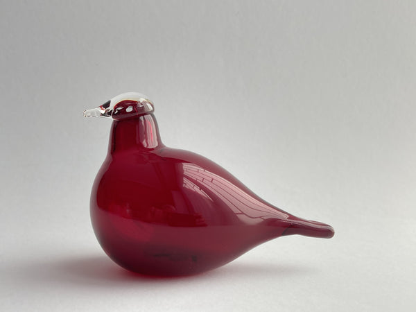 rubiininpunainen Tirri Little Tern ruby red by Oiva Toikka