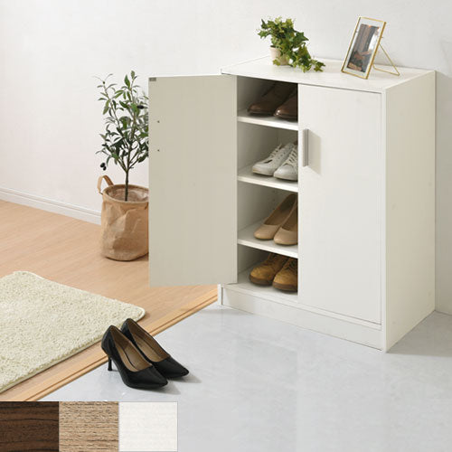 シューズボックス 2扉 薄型タイプ 幅60×奥行35cm 玄関収納 シューズ