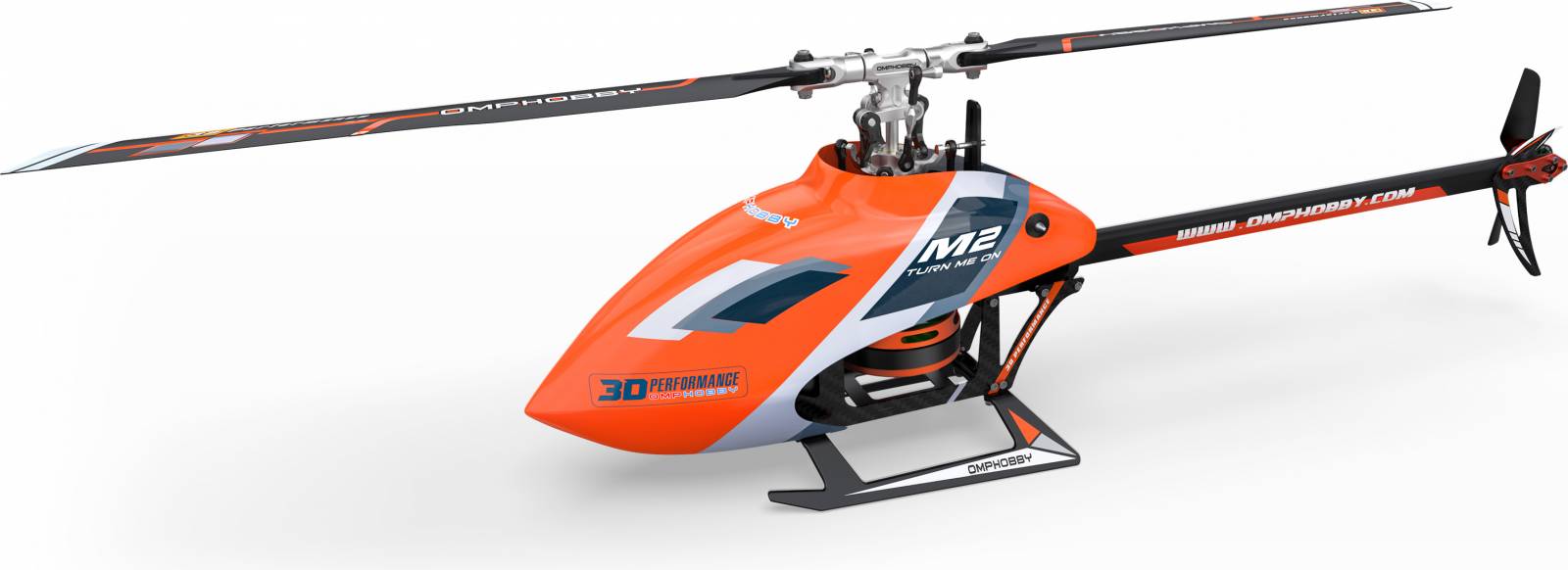 OMPHM0024 - M2 EVO Electric Helicopter BNF - Charm Orange By OMP