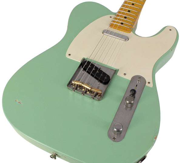 Nash T57 Guitar, Surf Green, Light Aging | Humbucker Music