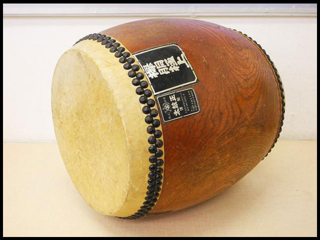 太鼓正/ケヤキ欅くり貫き和太鼓 欅胴極上 33cm | 中古品・不用品の高価