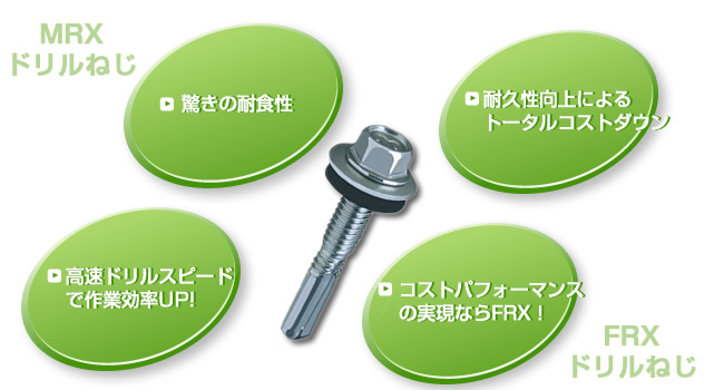 MRXステンレスドリルネジ｜ミヤガワ金属販売
