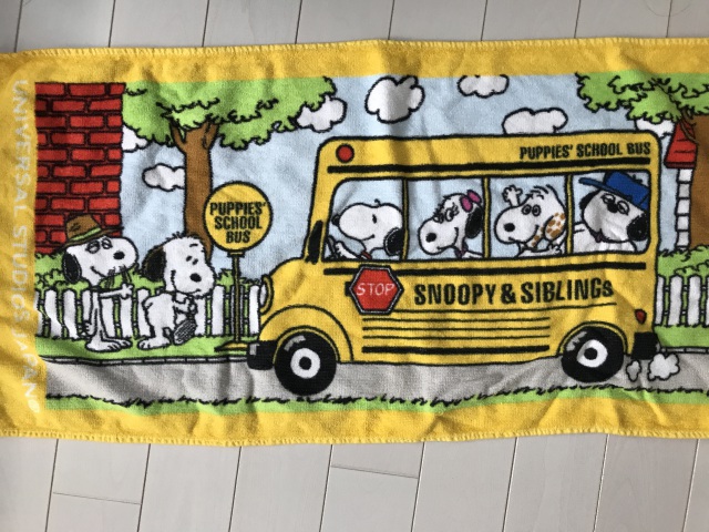 USJ スヌーピー フェイスタオル-ユニバーサル・スタジオ・ジャパン