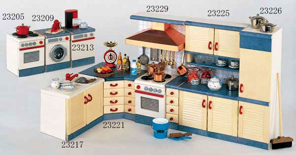 ドールハウスミニチュア家具「カントリー」キッチン家具