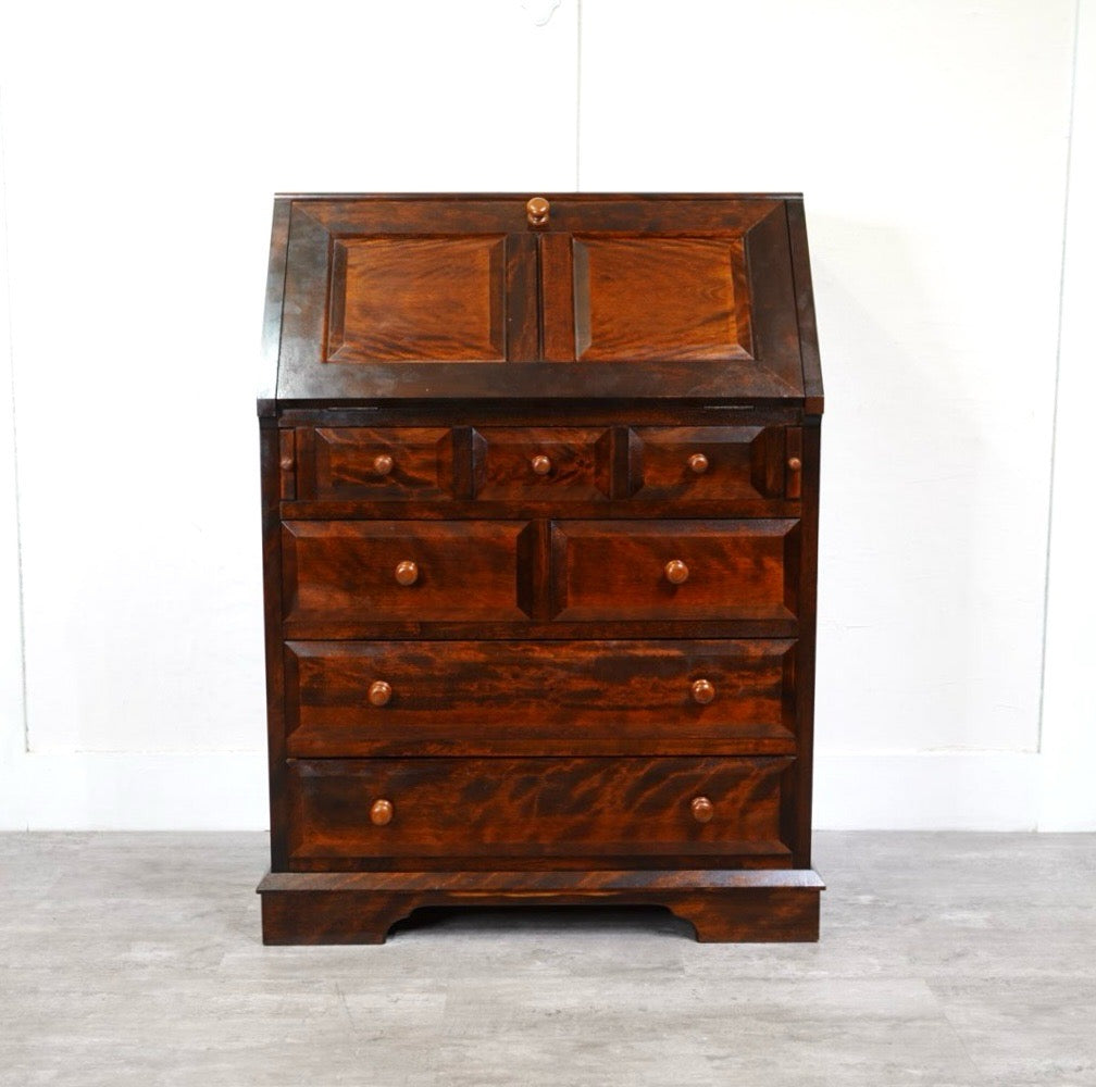 松本民芸家具 T型ライティングビューロー 文机 中古 本棚 古民家