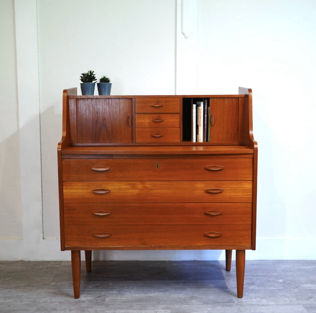 ライティングビューロー チェスト 北欧 デンマーク製 中古 デスク 机